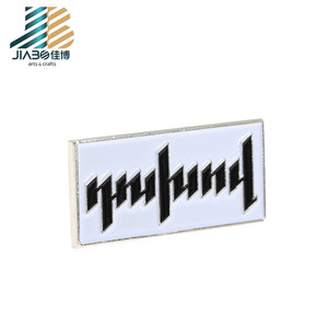 OEM pas cher blanc 3d impression <span class=keywords><strong>badge</strong></span> <span class=keywords><strong>nominatif</strong></span> avec logo - Product Image 3