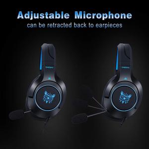 ONIKUMA Auriculares <span class=keywords><strong>Gaming</strong></span> Stereo K9 <span class=keywords><strong>Cascos</strong></span> <span class=keywords><strong>Gaming</strong></span> con Micrófono Reducción de Ruido con 3.5 mm Jack Luz LED para <span class=keywords><strong>PC</strong></span> - Product Image 4