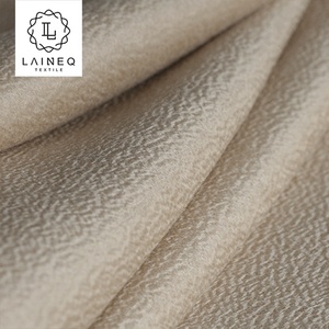 Modal doble cara patrón <span class=keywords><strong>de</strong></span> ondulación <span class=keywords><strong>de</strong></span> agua Cachemira invierno 100% <span class=keywords><strong>tejido</strong></span> <span class=keywords><strong>de</strong></span> lana para mujer abrigo largo - Product Image 4