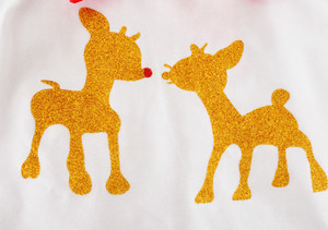 Commercio all'ingrosso Di Natale Morbido Del Bambino Alla Moda Babys Cervi Di Natale Del Pagliaccetto Polk Dot 2-pc Set - Product Image 3
