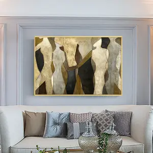 Decoration Abstract Custom Velvet Women Classical Indian Nude Oil Painting