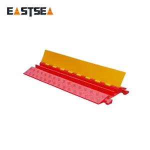 Orange & Yellow Small Type Heavy Duty PU Plastic Cable Cover Protector