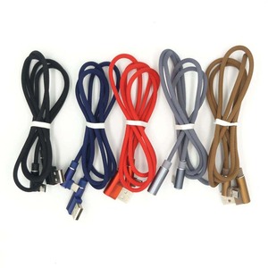 <span class=keywords><strong>Cable</strong></span> <span class=keywords><strong>Micro</strong></span> <span class=keywords><strong>USB</strong></span> de Nailon Trenzado con Doble Ángulo Recto Tipo C V8 para Juegos, <span class=keywords><strong>Cable</strong></span> <span class=keywords><strong>USB</strong></span> de 90 Grados para iPhone, Galaxy y Android - Product Image 4