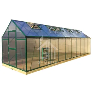 Metal Polycarbonate Commercial Used Greenhouse Sale