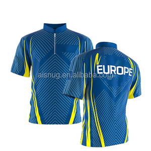 Venta al por mayor mejor calidad de los hombres de sublimación de tinte camisetas de bolos con cualquier color - Product Image 3