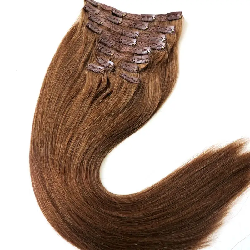 100% Virgin Peruvian Remy Hair Double Drawn 320グラムSeamless Clip In Extensions Human Hair