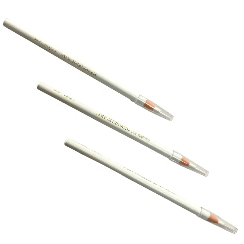Tattoo Supplies High Quality Professional Peel Off Eyebrow Pencil Microblading White Color Eyebrow Pencil Waterproof