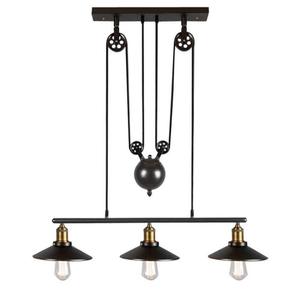 Luminaire suspendu artistique avec 3 lumières en forme de <span class=keywords><strong>poulie</strong></span>, design moderne et simple, luminaire de plafond pour la maison, STB-303 - Product Image 1