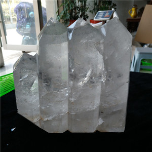 Varitas de montaña de cristal de cuarzo transparente natural <span class=keywords><strong>Torres</strong></span> de varitas conectadas Brother - Product Image 5