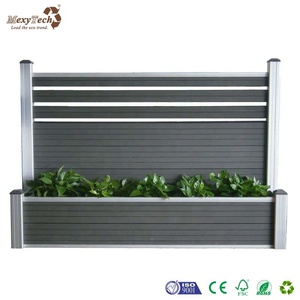 Clôture en composite bois-plastique MexyTech Decorate MecoFence de Foshan avec bac à plantes - Product Image 2