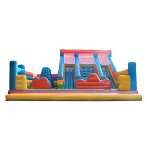 Commercial bouncey castle inflatable slides bounce slide with climbing wall