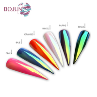 BOJUN — poudre à ongles miroir brillant, produit de manucure, poudre de sirène, Chrome, vernis gel, Pigment aurore