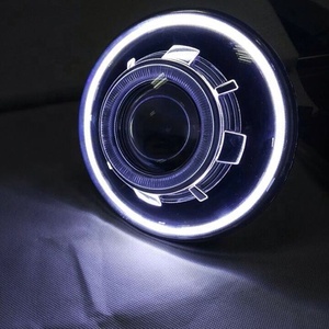 Jeep Wrangler Jeep 4X4 faros HID con el diablo Ojo de demonio Angel LED Halo <span class=keywords><strong>ojos</strong></span> - Product Image 4
