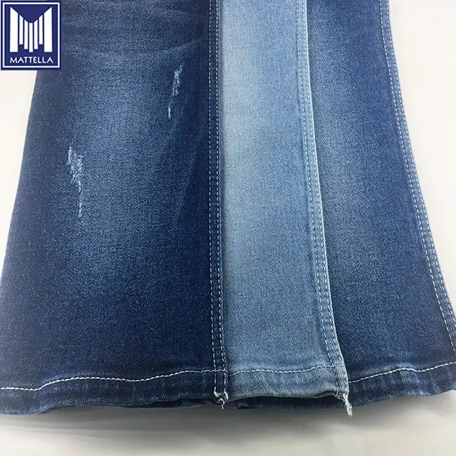 K9324 wholesale 12oz heavy stretch elastane 98% cotton 2% spandex denim fabric for lady women pants jeans