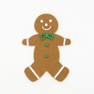 Feliz fiesta de Navidad de decoración de pan de jengibre hombre tela de fieltro Decoración - Product Image 3