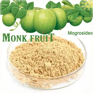 Extracto de fruta de monje puro orgánico USDA, edulcorante (un ingrediente) Mogroside V25 % Mogroside V50 %