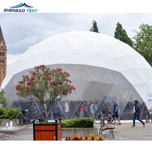 ครึ่งรอบ Clear Roof/โปร่งใส Marquee 10M เส้นผ่าศูนย์กลางขนาดใหญ่ Geodesic Dome เต็นท์สำหรับขาย - Product Image 2