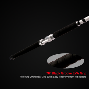 <span class=keywords><strong>Canne</strong></span> à Pêche <span class=keywords><strong>Silure</strong></span> HONOREAL en Fibre de Verre Époxy, 7'6'' (2,28 m), Puissante 50 lb, 1-10 OZ - Product Image 6