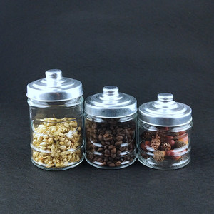 โถแก้วใสปิดผนึกได้มีฝาปิดสำหรับเก็บชากาแฟน้ำตาลหรือลูกอม - Product Image 2
