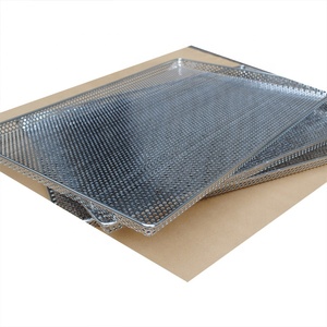 Food Grade 900x600 800x600 660x450 600x400 304 Stainless Steel Perforated Oven <strong>Baking</strong> Metal <strong>Flat</strong> Wire Mesh Drying <strong>Tray</strong> - Product Image 3
