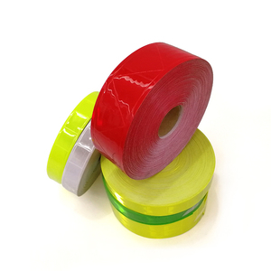 Colorful PVC Reflective Fabric Clothing Tape Sew on Reflective Strip Width 5CM - Product Image 3