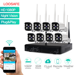 Hotsale y popular! 1080 p 8 Canal en cascada en toda 3 pared WiFi 3G señal sistema <span class=keywords><strong>de</strong></span> alarma sistema <span class=keywords><strong>de</strong></span> seguridad casero Cámara - Product Image 1