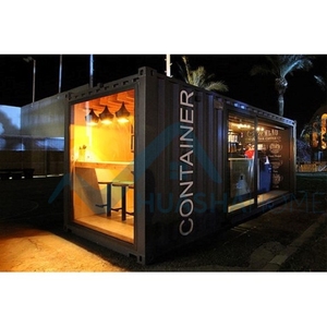 Diseño de Quiosco para Cafetería, Bar en Contenedor de 20 pies, Quiosco Prefabricado en Venta, Contenedor Plegable Moderno, Panel Sándwich para Hotel HS - Product Image 1