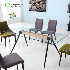 Moderne élégant carré <span class=keywords><strong>vert</strong></span> en verre <span class=keywords><strong>table</strong></span> à manger - Product Image 5