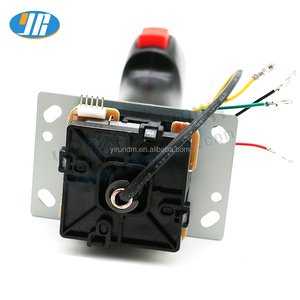 진동이 있는 8 방향 조이스틱 비행 제어 5 핀 비행 조이스틱 탑 파이어 버튼 동전 작동식 아케이드 게임기 놀이 - Product Image 5