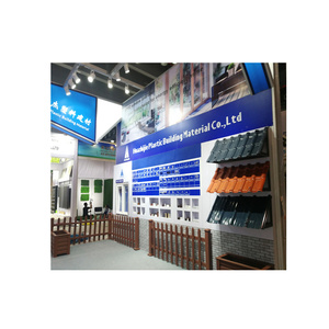 กระเบื้องหลังคาพลาสติกทนการกัดกร่อน เรซินสังเคราะห์ ASA PVC รูปทรงสี่เหลี่ยมคางหมู <span class=keywords><strong>แผ่น</strong></span>หลังคา <span class=keywords><strong>UPVC</strong></span> - Product Image 4