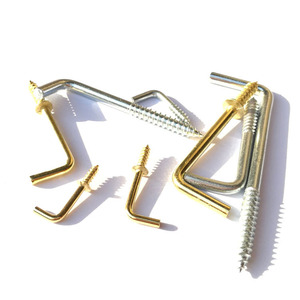 Vít Tự Ta-rô Màu Vàng Hình Chữ <span class=keywords><strong>L</strong></span> Móc Chìa Khóa Mắt Bu <span class=keywords><strong>L</strong></span>ông Móc Gỗ - Product Image 3