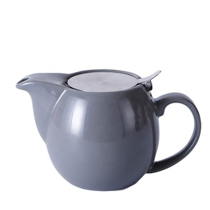 Venta caliente de china proveedor de gran tamaño hotel se árabe de cerámica té tetera con infusor - Product Image 2