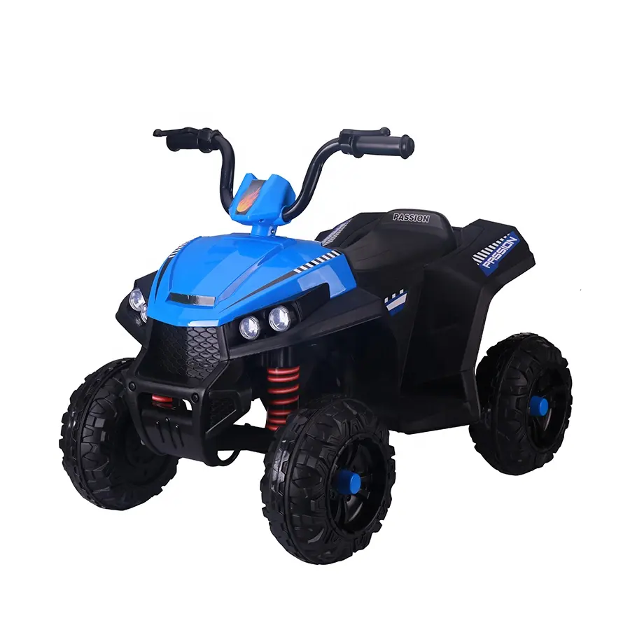 One Button Start Kids Ride on New Quad Car Early Education Electric Beach Trucks Spring Suspension Veículo com Pedal