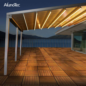 Toldos retráctiles impermeables del techo del sistema del <span class=keywords><strong>toldo</strong></span> de la pérgola del lujo <span class=keywords><strong>para</strong></span> el espacio vital - Product Image 6