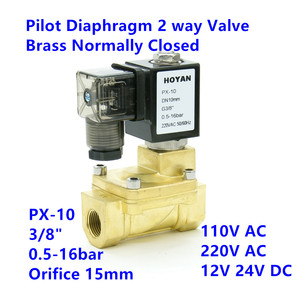 HOYAN PX-10 Pilot Splenoid Vana NC <span class=keywords><strong>3</strong></span>/8 "24 V 36 V 220 V - Product Image 3