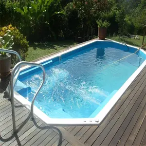 Özelleştirilmiş FRP dışında aile ev yüzme havuzları fiberglas Villa yüzme havuzları farklı boyut mevcut fabrika