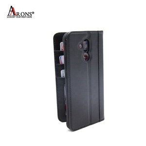 Precio de fábrica Venta caliente Flip cubierta negro genuino cuero de vaca teléfono caso de cartera para Huawei Mate 20 Lite - Product Image 5