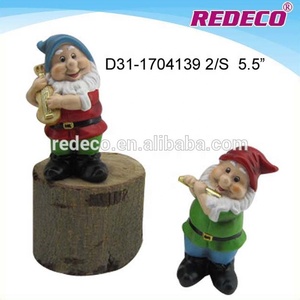 Petit drôle nain <span class=keywords><strong>de</strong></span> <span class=keywords><strong>jardin</strong></span> décor avec instruments - Product Image 2