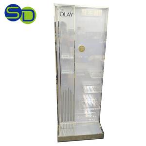 ชั้นวางโชว์ยาทาเล็บสีสันสดใส ทำจากกระดาษแข็งและพลาสติกใส สำหรับวางลิปสติกและยาทาเล็บ - Product Image 2