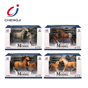 Set di Giocattoli Educativi per <span class=keywords><strong>Bambini</strong></span> con Mini <span class=keywords><strong>Animali</strong></span> della <span class=keywords><strong>Fattoria</strong></span> in Plastica, Cavalli Cartoon - Product Image 5