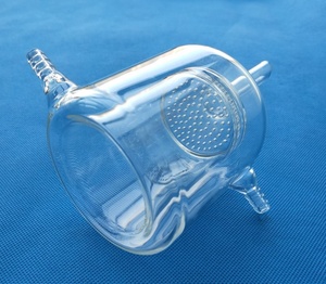 100 ~ 2000Ml Double Wall Tempering Jacketed กรอง Buchner ช่องทางเจาะแผ่น - Product Image 2