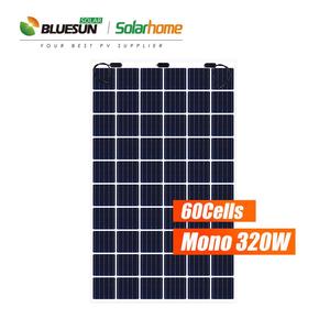 Panneau solaire transparent sans cadre Bluesun 315 W 320W 325WP 330 Watt Double vitrage Panneau solaire pour carport Pergola - Product Image 5