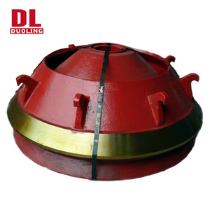 Symons 4 1/4 ft Máy Nghiền hình nón Bộ phận lót lớp phủ và bát lót lõm Vòng đúc chế biến loại - Product Image 1