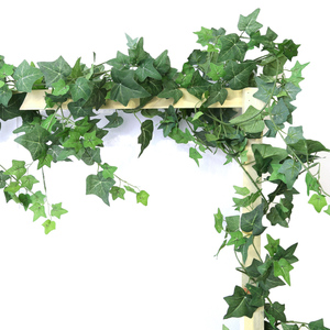 Ghirlanda di Edera Artificiale da 190 cm per Decorazione Murale, Foglie Verdi Finte per Ghirlande Nuziali - Product Image 2