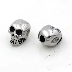 Yudan Bán Buôn Thép Không Gỉ Skull Charm Bead