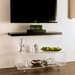 Buy Freestanding plexiglass tv stand with -