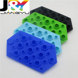 Commercio all'ingrosso 27 cavità <span class=keywords><strong>diamanti</strong></span> 3D cubetto di ghiaccio vassoio di <span class=keywords><strong>cioccolato</strong></span> e sapone in Silicone per feste Maker - Product Image 4