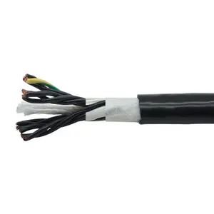 Certifié CE PVC isolé et gainé haute chaîne d'entraînement flexible 6 core câble/TRRVV/6 core 2.5mm2 électrique fil et câble