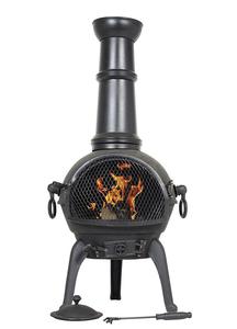 Nero Ghisa In Acciaio di Grandi Dimensioni Chiminea Stufa <span class=keywords><strong>a</strong></span> Fungo di Legno <span class=keywords><strong>Bruciatore</strong></span> - Product Image 2