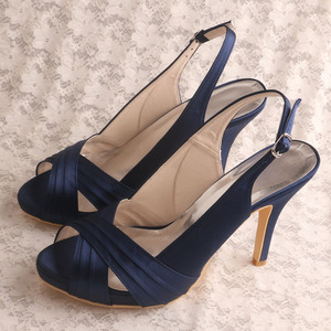 <span class=keywords><strong>Venus</strong></span> atraer azul marino zapatos de tacón alto - Product Image 1